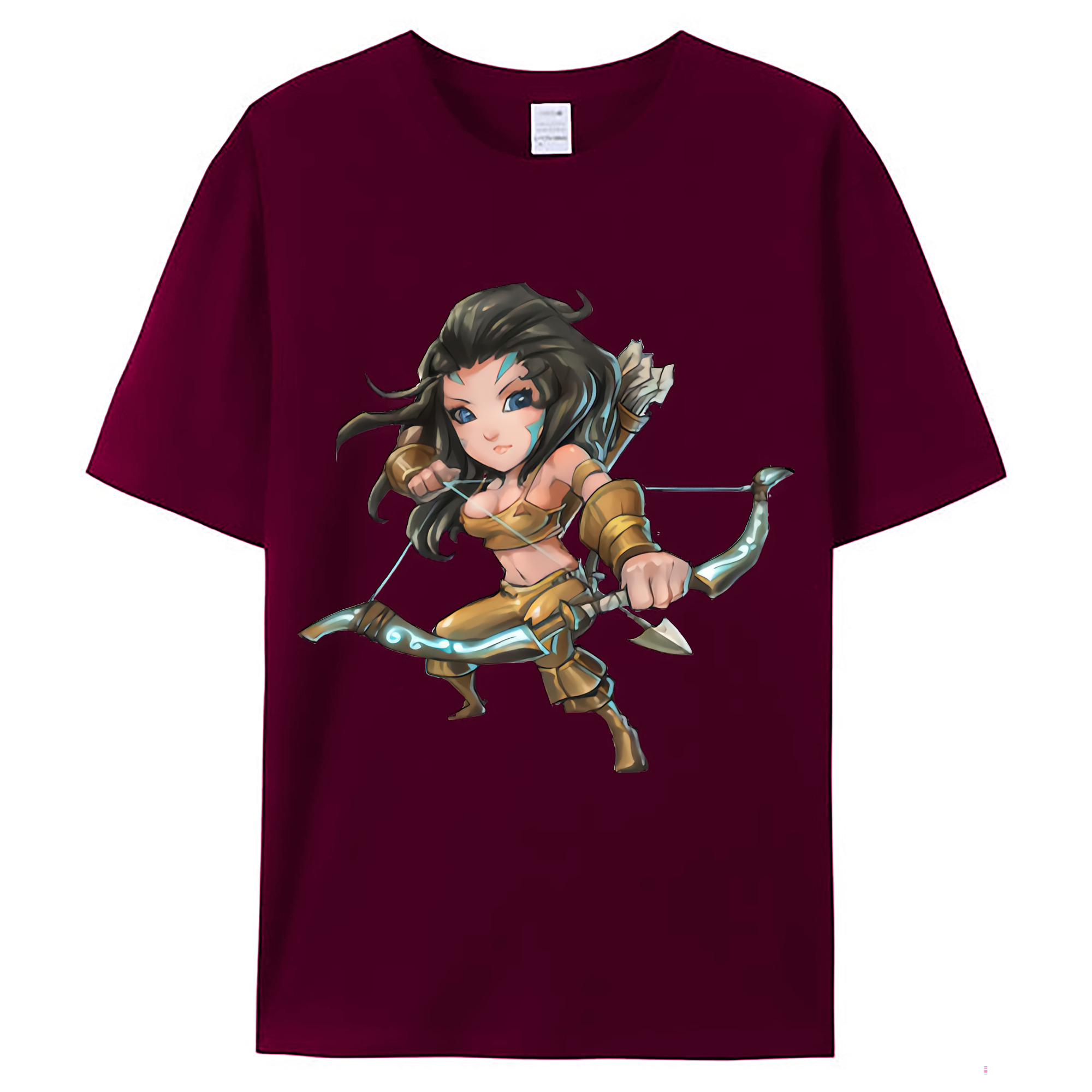 （画像用） リーグ・オブ・レジェンド League of Legends LOL レディースカジュアルプリントTシャツ（綿100％）